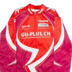 CUORE Full Zip Cycling Mens Jersey Maroon Long Sleeve High Neck M