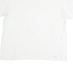 CALVIN KLEIN Mens White Modern T-Shirt M Short Sleeve Crew Neck Plain Casual