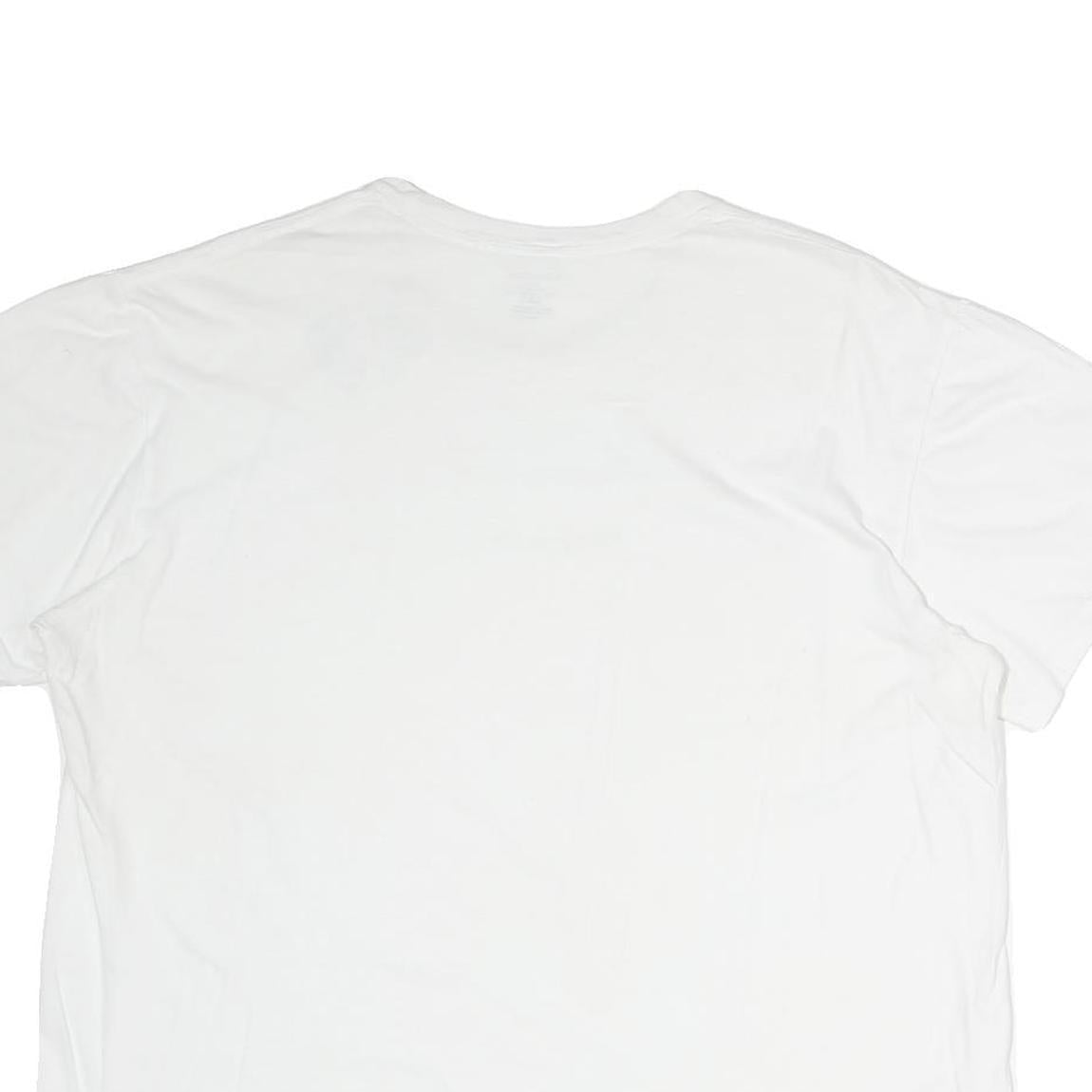 CALVIN KLEIN Mens White Modern T-Shirt M Short Sleeve Crew Neck Plain Casual