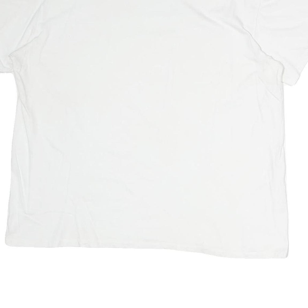 CALVIN KLEIN Mens White Modern T-Shirt M Short Sleeve Crew Neck Plain Casual