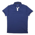 NIKE Mens Blue & White Short Sleeve Polo Shirt M Dri-FIT Sportswear