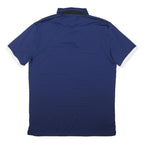NIKE Mens Blue & White Short Sleeve Polo Shirt M Dri-FIT Sportswear