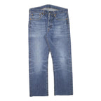 LEVI'S 501 Mens Jeans Blue Regular Straight Denim Medium W31 L25 Classic Cotton