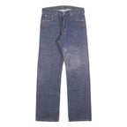 LEVI'S 501 Mens Jeans Blue Regular Straight Denim Medium W30 L32 Classic Button