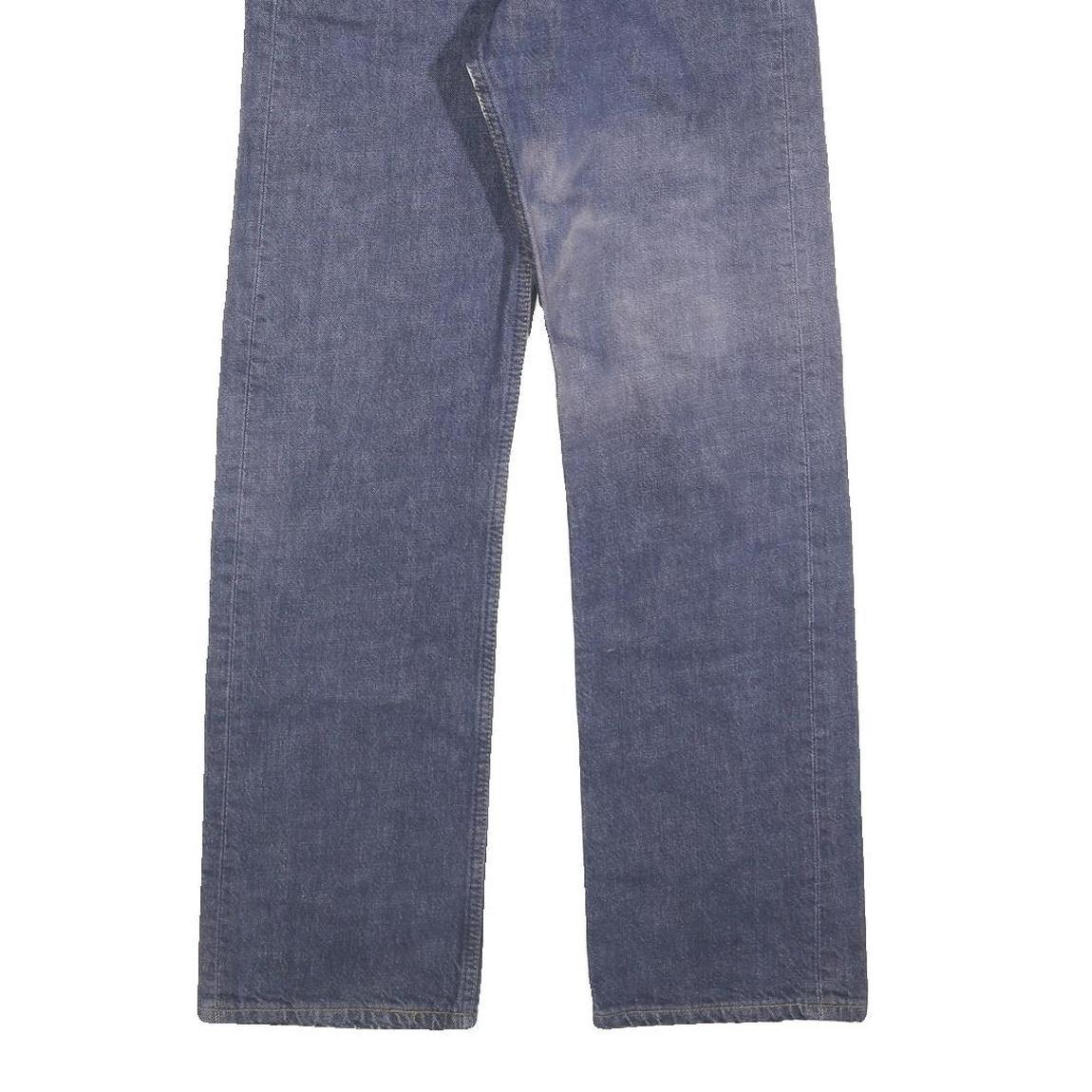 LEVI'S 501 Mens Jeans Blue Regular Straight Denim Medium W30 L32 Classic Button