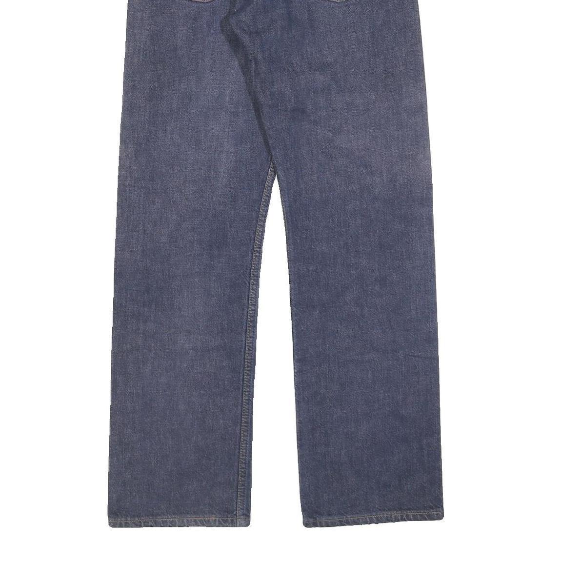 LEVI'S 501 Mens Jeans Blue Regular Straight Denim Medium W30 L32 Classic Button