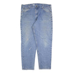CARHARTT Mens Regular Fit Blue Denim Jeans W42 L32 Zip Closure Classic Cotton