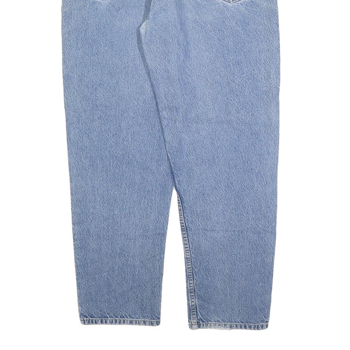 CARHARTT Mens Regular Fit Blue Denim Jeans W42 L32 Zip Closure Classic Cotton