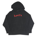 LEVI'S Womens Black Hoodie M Cotton Blend Casual Pullover Sweatshirt