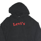 LEVI'S Womens Black Hoodie M Cotton Blend Casual Pullover Sweatshirt