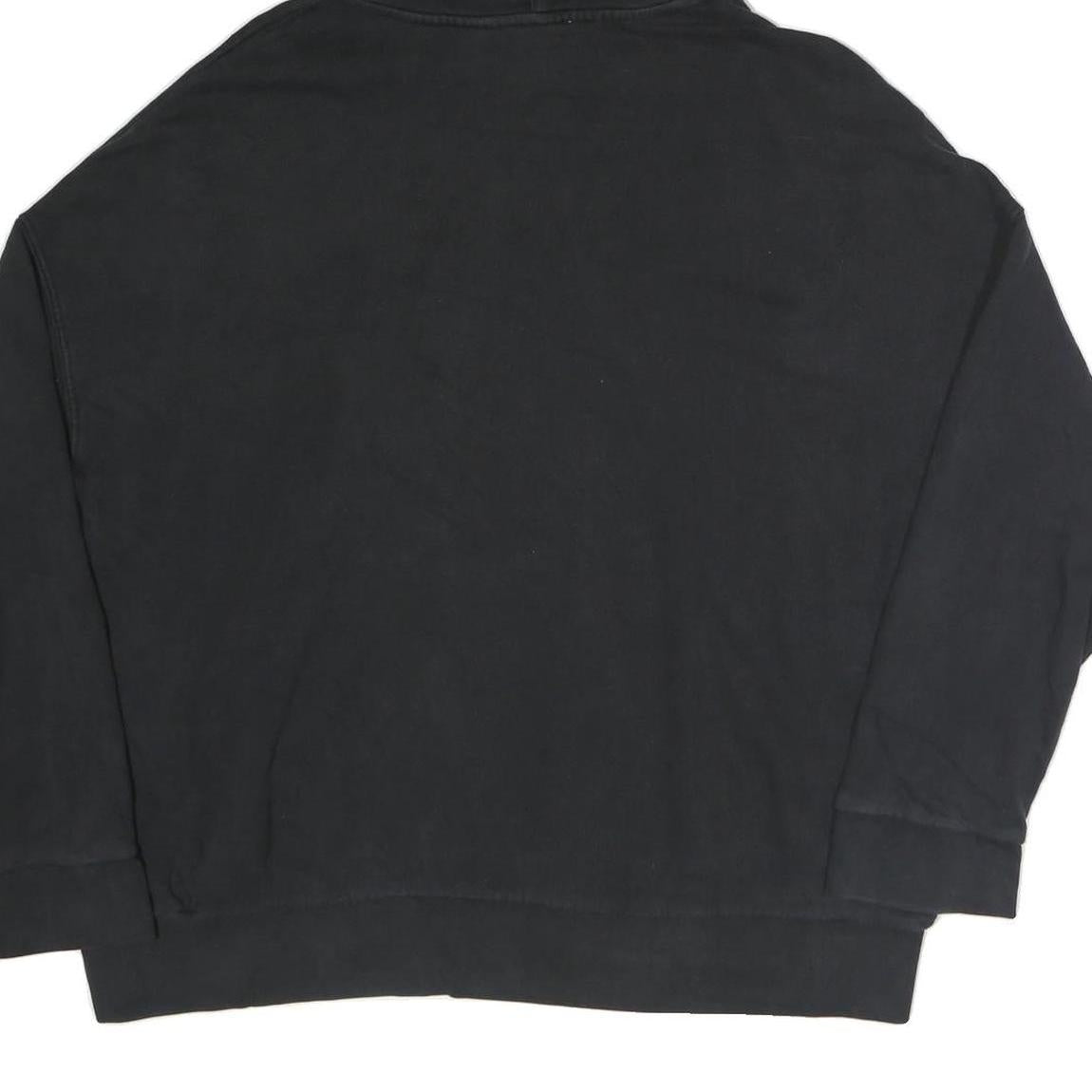 LEVI'S Womens Black Hoodie M Cotton Blend Casual Pullover Sweatshirt