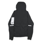 ADIDAS Mens Black & White Zip Hooded Jacket M Polyester Blend Colourblock