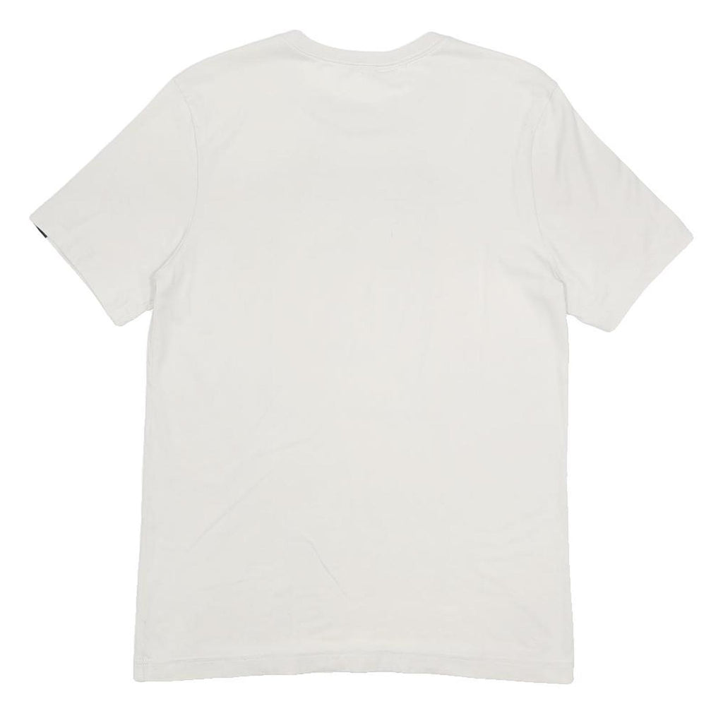 ADIDAS Mens White & Grey Graphic T-Shirt S Short Sleeve Crew Neck Casual