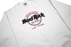 HARD ROCK CAFE Mens White Save The Planet Logo Crew Neck L Sweatshirt
