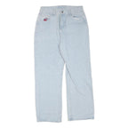 Womens Light Blue Regular Fit Straight Cotton Blend Jeans W30 L29 Casual Denim