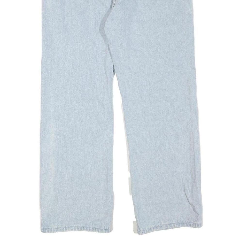 Womens Light Blue Regular Fit Straight Cotton Blend Jeans W30 L29 Casual Denim