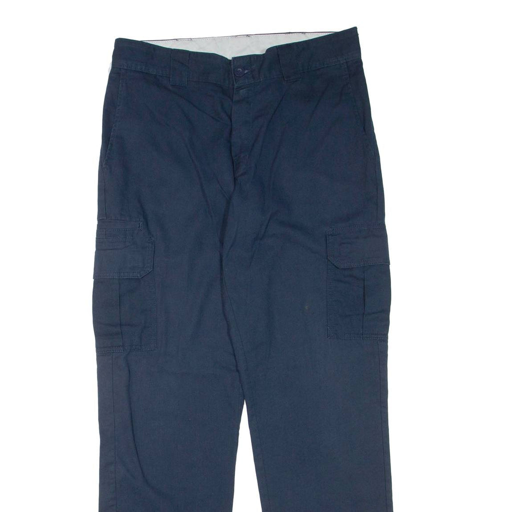DICKIES Cargo Mens Trousers Blue Regular Straight W32 L33