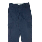 DICKIES Cargo Mens Trousers Blue Regular Straight W32 L33