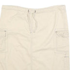 COLUMBIA Womens Beige Cargo Skirt Knee Length Cotton Blend Drawstring M Outdoor