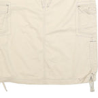 COLUMBIA Womens Beige Cargo Skirt Knee Length Cotton Blend Drawstring M Outdoor