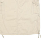 COLUMBIA Womens Beige Cargo Skirt Knee Length Cotton Blend Drawstring M Outdoor