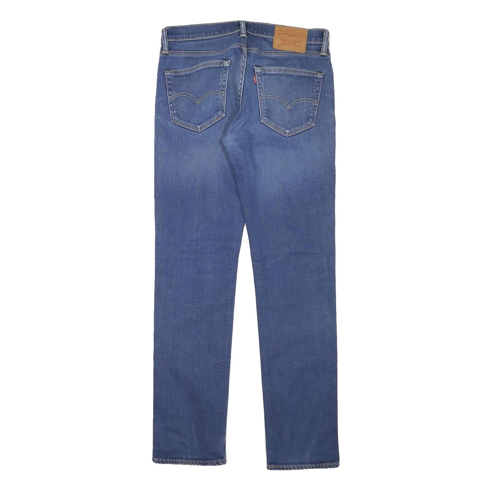 LEVI'S 511 Slim Mens Jeans Blue Slim Skinny Denim Medium W31 L32 Zip Fastening