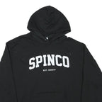 CHAMPION Mens Black Spinco Pullover Hoodie XL Cotton Blend Casual Sweater