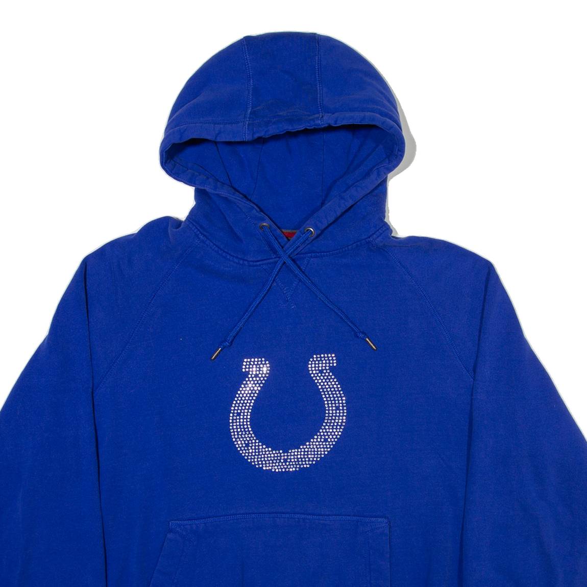 RUSSELL ATHLETIC Womens Blue Hoodie USA XL