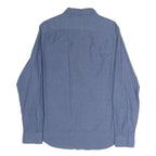 NAUTICA Mens Blue Button-Down Shirt M Classic Cotton Long Sleeve Casual