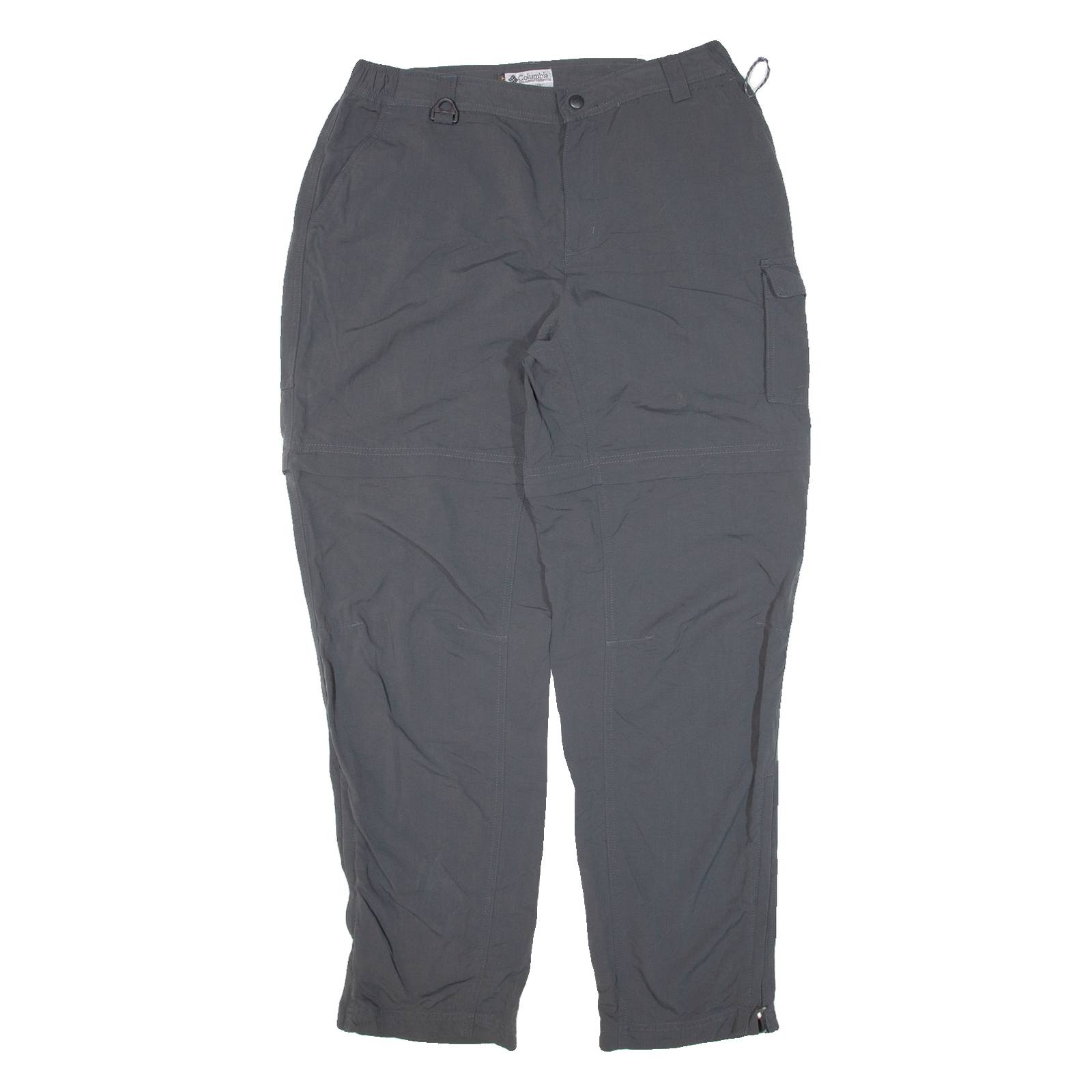 COLUMBIA Womens Trousers Grey Relaxed Tapered Nylon W30 L30