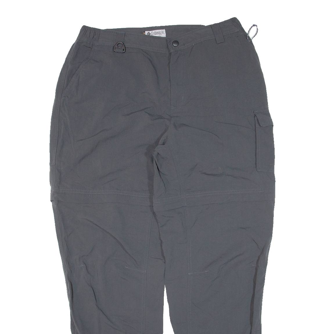 COLUMBIA Womens Trousers Grey Relaxed Tapered Nylon W30 L30