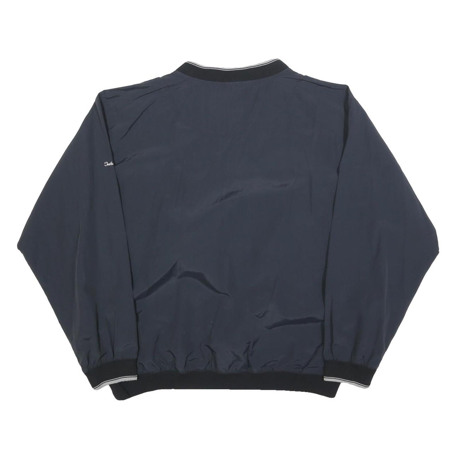 TOURNEY Mens Navy Blue V-Neck L Casual Polyester Blend Pullover Sweatshirt