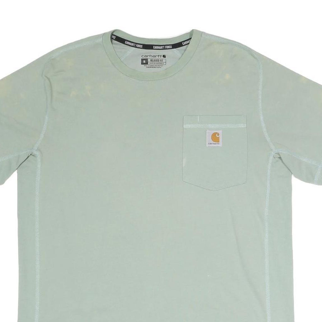 CARHARTT Mens Green Relaxed Fit M Short Sleeve Crew Neck Pocket T-Shirt
