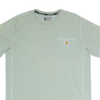 CARHARTT Mens Green Relaxed Fit M Short Sleeve Crew Neck Pocket T-Shirt