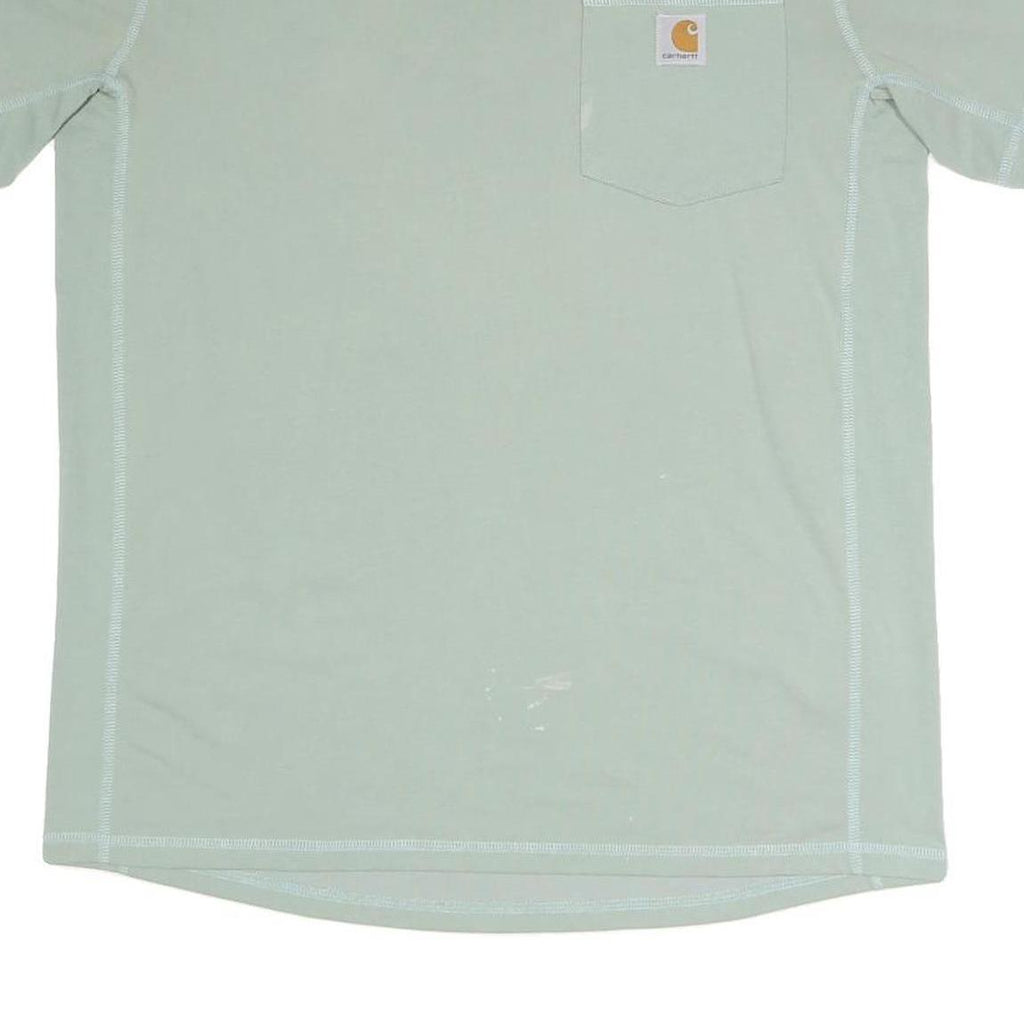 CARHARTT Mens Green Relaxed Fit M Short Sleeve Crew Neck Pocket T-Shirt