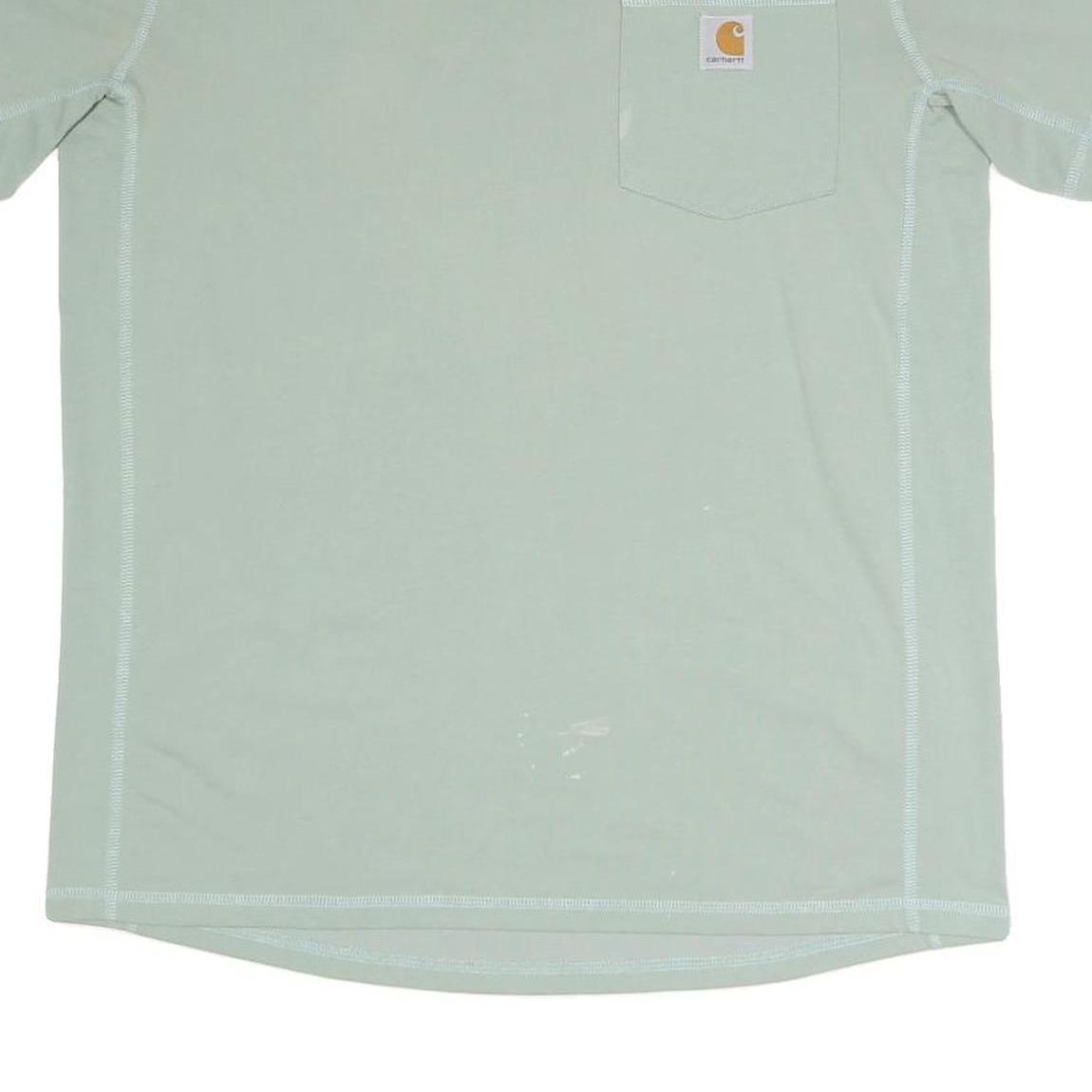 CARHARTT Mens Green Relaxed Fit M Short Sleeve Crew Neck Pocket T-Shirt