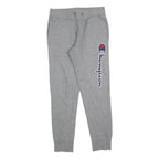 CHAMPION Mens Joggers Grey XS W28 L28 Cotton Blend Regular Tapered Fit Logo