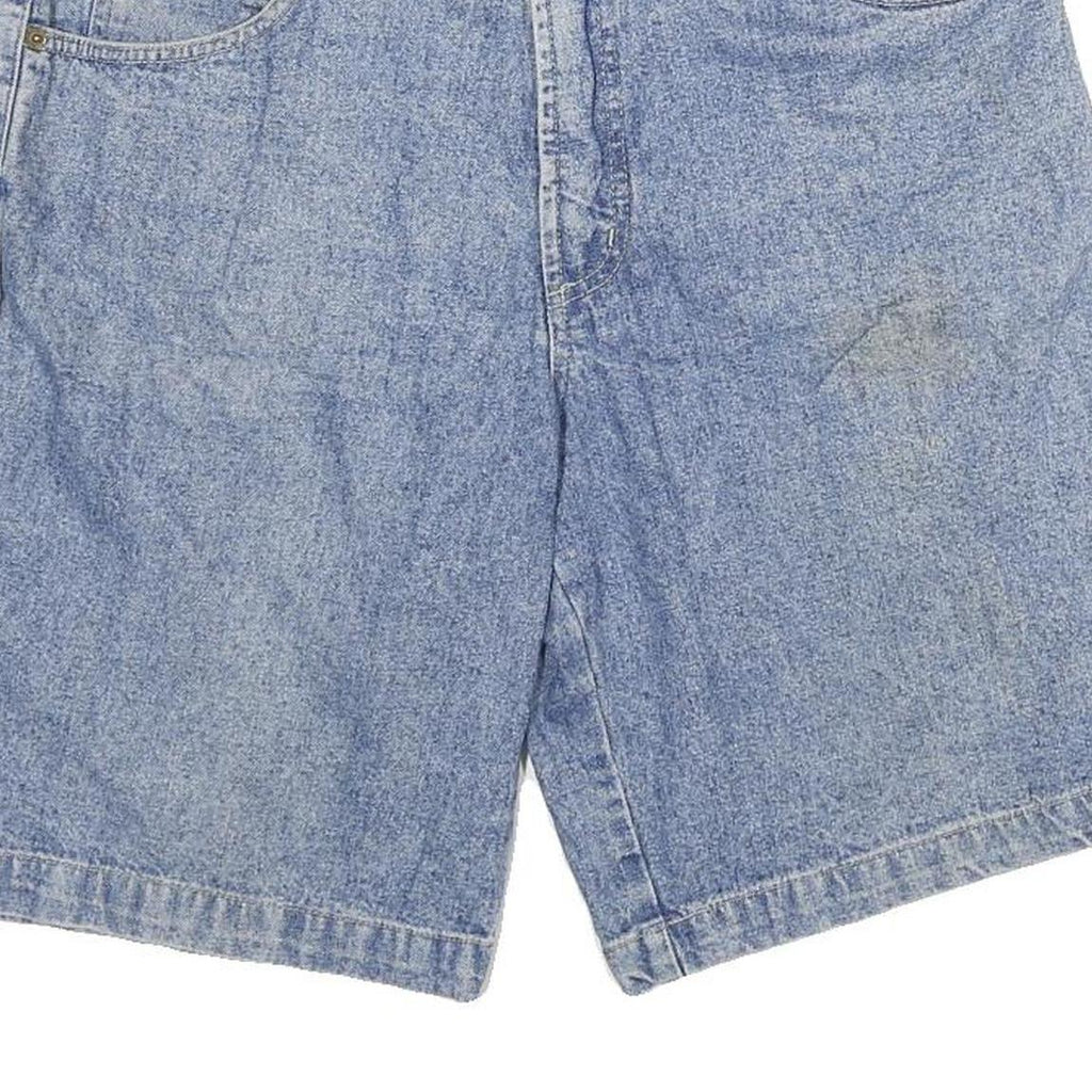 MCNEAL Mens Shorts Blue Denim XL W34 Cotton Blend Casual Classic Fit