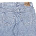 MCNEAL Mens Shorts Blue Denim XL W34 Cotton Blend Casual Classic Fit