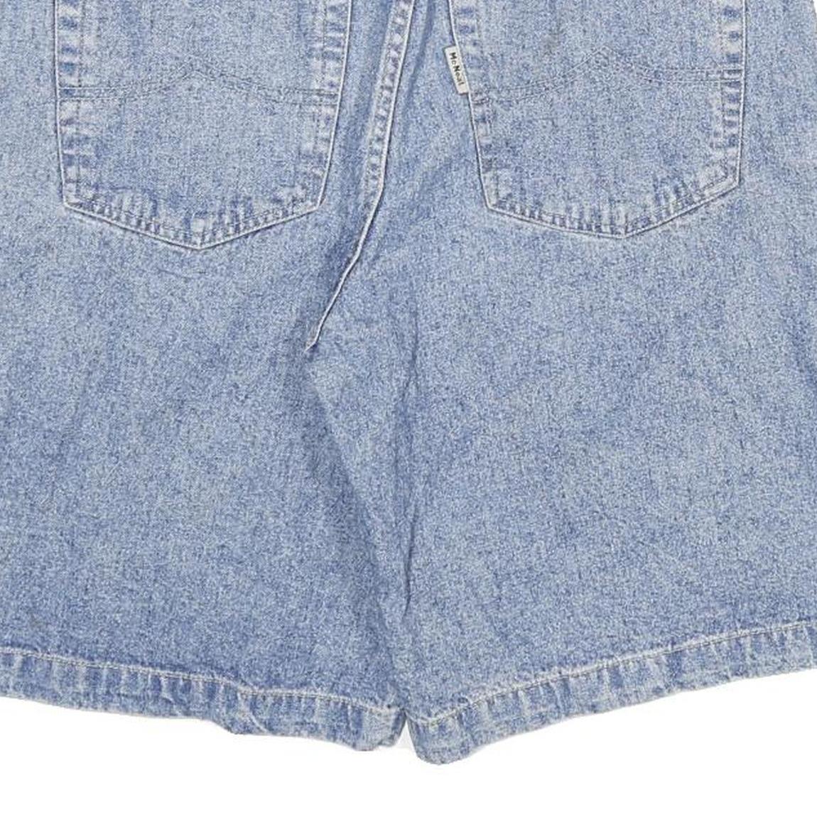 MCNEAL Mens Shorts Blue Denim XL W34 Cotton Blend Casual Classic Fit