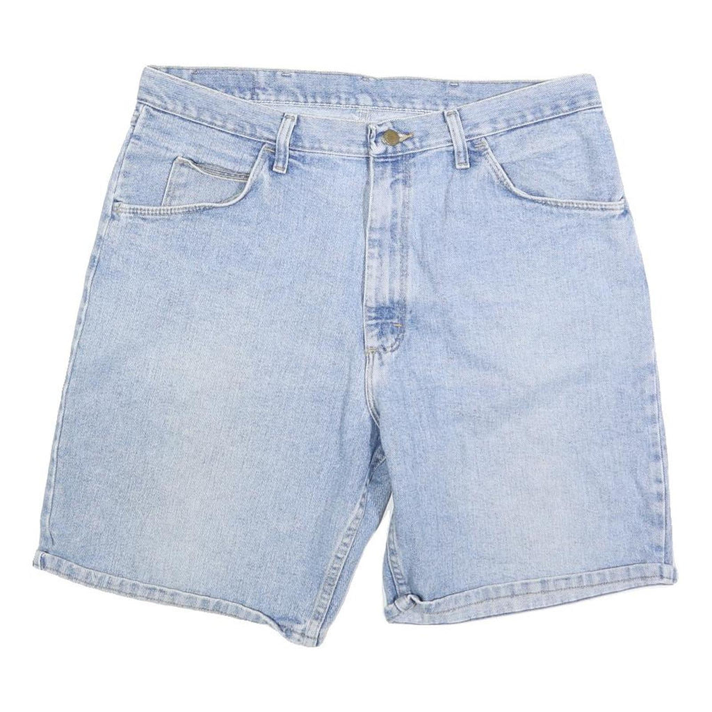 WRANGLER Mens Denim Blue Casual Shorts L W36 Cotton Blend Classic Fit