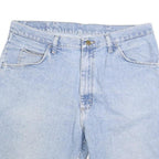 WRANGLER Mens Denim Blue Casual Shorts L W36 Cotton Blend Classic Fit