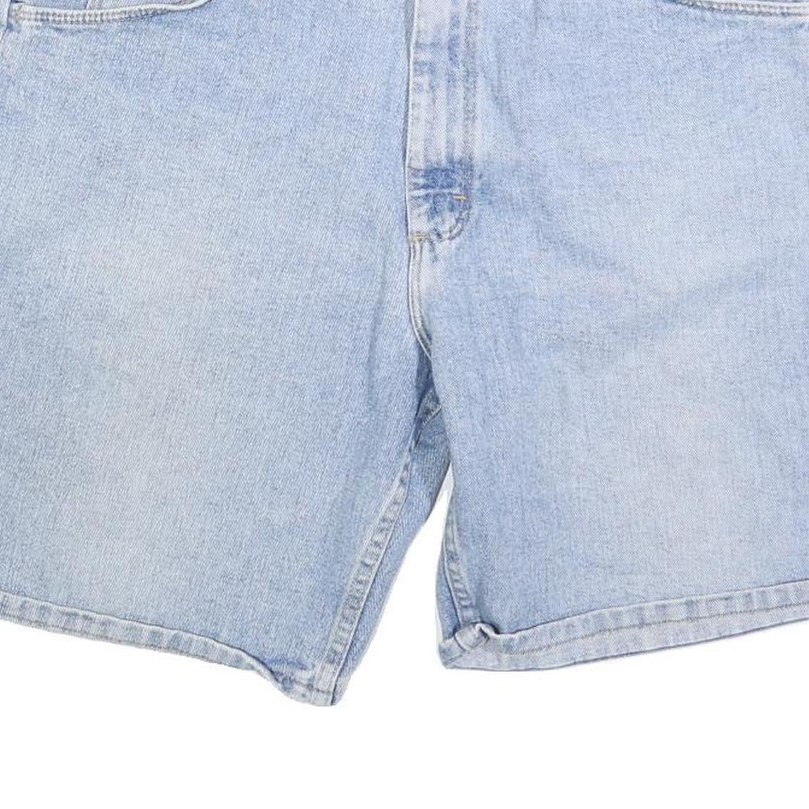 WRANGLER Mens Denim Blue Casual Shorts L W36 Cotton Blend Classic Fit