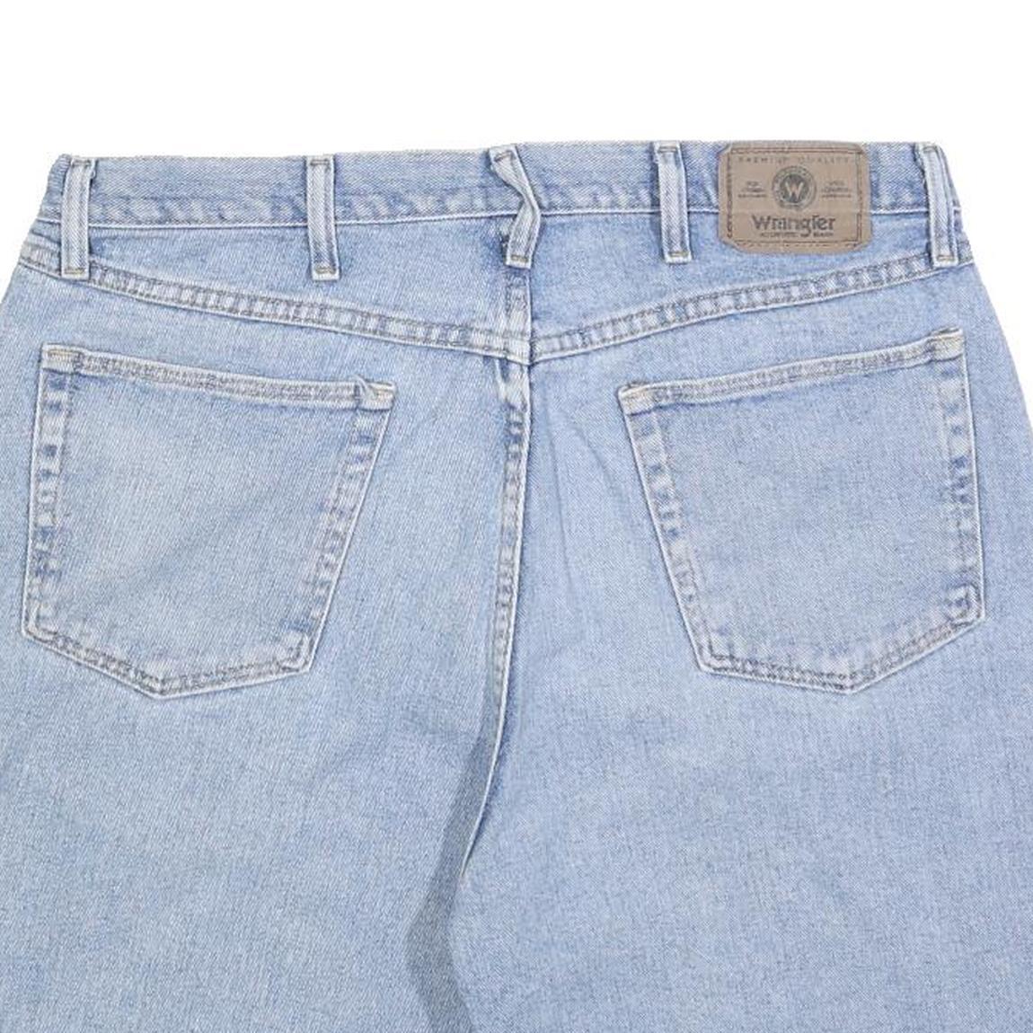 WRANGLER Mens Denim Blue Casual Shorts L W36 Cotton Blend Classic Fit