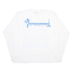 SCREEN STARS BEST Mens White Storm The Bastille Graphic Long Sleeve Crew Neck XL
