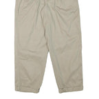 CHAPS Mens Cotton Blend Beige Relaxed Straight Trousers W34 L29 Casual Classic