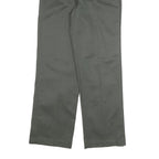 DICKIES Mens Cotton Blend Regular Fit Straight Trousers Grey W30 L30 Workwear