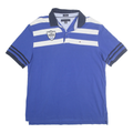 TOMMY HILFIGER Mens Blue & White Striped Classic Heritage XL Polo Shirt Cotton