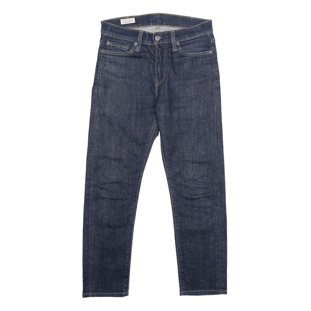 LEVI'S 510 BIG E Mens Slim Blue Denim Raw Jeans W28 L25 Zip Closure