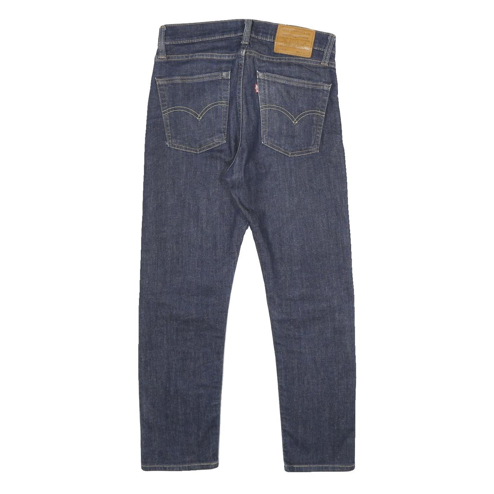 LEVI'S 510 BIG E Mens Slim Blue Denim Raw Jeans W28 L25 Zip Closure